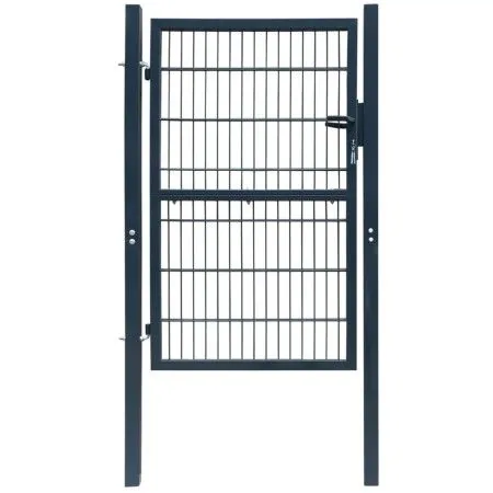 Individuelles 2D-Zauntor Anthrazitgrau 106x170 cm von vidaXL, Gartentore - Ref: Foro24-141742, Preis: 207,32 €, Rabatt: %