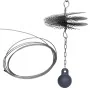 Round chimney cleaner brush, 25 cm diameter by vidaXL, Chimney sweep - Ref: Foro24-141273, Price: 40,61 €, Discount: %