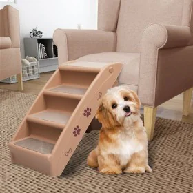 Folding ladder for dogs brown 62x40x49.5 cm by vidaXL, Pet Steps and Ramps - Ref: Foro24-170986, Price: 56,62 €, Discount: %