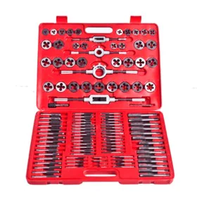 Set de terrajas y macho de rosca 111 piezas de vidaXL, Roscas - Ref: Foro24-210013, Precio: 128,77 €, Descuento: %