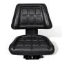 Asiento de tractor con respaldo negro de vidaXL, Accesorios y piezas para tractores - Ref: Foro24-210156, Precio: 99,04 €, De...