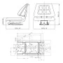 Asiento de tractor con respaldo negro de vidaXL, Accesorios y piezas para tractores - Ref: Foro24-210156, Precio: 99,04 €, De...