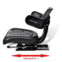 Asiento de tractor con respaldo negro de vidaXL, Accesorios y piezas para tractores - Ref: Foro24-210202, Precio: 104,34 €, D...