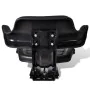 Asiento de tractor con respaldo negro de vidaXL, Accesorios y piezas para tractores - Ref: Foro24-210202, Precio: 104,34 €, D...