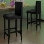 Kitchen stools 2 units black synthetic leather by vidaXL, Kitchen stools - Ref: Foro24-240071, Price: 205,12 €, Discount: %