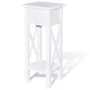 Mesita auxiliar con cajón blanca de vidaXL, Mesas auxiliares - Ref: Foro24-241147, Precio: 80,99 €, Descuento: %