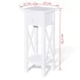 Mesita auxiliar con cajón blanca de vidaXL, Mesas auxiliares - Ref: Foro24-241147, Precio: 80,99 €, Descuento: %