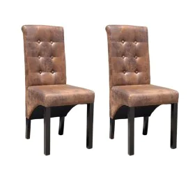 Dining chairs, 2 units, brown color. by vidaXL, dining chairs - Ref: Foro24-241157, Price: 218,76 €, Discount: %