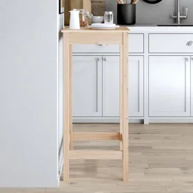 High bar table solid pine wood 50x50x110 cm by vidaXL, Kitchen and dining tables - Ref: Foro24-833263, Price: 53,43 €, Discou...