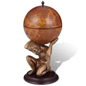 World ball bar furniture atlas design 42x42x85 cm by vidaXL, Wine and liquor cabinets - Ref: Foro24-241958, Price: 226,27 €, ...