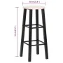 Kitchen stools 2 black MDF units by vidaXL, Kitchen stools - Ref: Foro24-284388, Price: 61,82 €, Discount: %