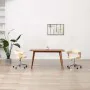 Swivel dining chair curved wood cream synthetic leather by vidaXL, dining chairs - Ref: Foro24-287417, Price: 138,24 €, Disco...