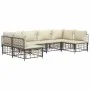 Juego de muebles de jardín 6 pzas cojines antracita ratán PE de vidaXL, Sofás de exterior - Ref: Foro24-3186786, Precio: 498,...