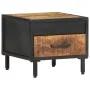 Nachttisch aus rauem Mangoholz, 40 x 40 x 35 cm von vidaXL, Nachttische - Ref: Foro24-288472, Preis: 71,85 €, Rabatt: %