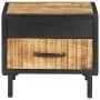 Nachttisch aus rauem Mangoholz, 40 x 40 x 35 cm von vidaXL, Nachttische - Ref: Foro24-288472, Preis: 71,85 €, Rabatt: %