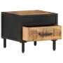 Rough mango wood bedside table 40x40x35 cm by vidaXL, Nightstands - Ref: Foro24-288472, Price: 71,85 €, Discount: %