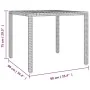 Garten Tisch aus PE Rattan grau und massivem Akazienholz Oberfläche von vidaXL, Gartentische - Ref: Foro24-319549, Preis: 97,...