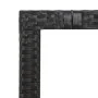 Black PE rattan garden table with solid acacia wood surface by vidaXL, Garden tables - Ref: Foro24-319554, Price: 184,44 €, D...