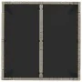 Garden table glass surface PE rattan gray 90x90x75 cm by vidaXL, Garden tables - Ref: Foro24-319896, Price: 105,98 €, Discoun...
