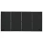 Mesa de jardín superficie de vidrio ratán PE negro 190x90x75 cm de vidaXL, Mesas de jardín - Ref: Foro24-319903, Precio: 225,...