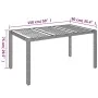 Garden table with gray PE rattan wood surface 150x90x75 cm by vidaXL, Garden tables - Ref: Foro24-319902, Price: 159,04 €, Di...