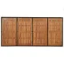 Garden table black PE rattan wooden surface 190x90x75 cm by vidaXL, Garden tables - Ref: Foro24-319905, Price: 183,53 €, Disc...