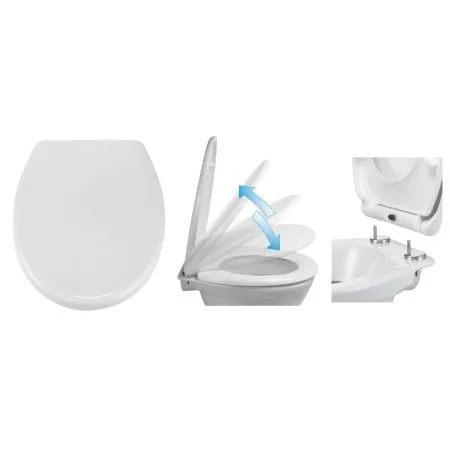 HI Toilet seat with quick release and soft close by HI, Toilet and bidet seats - Ref: Foro24-423946, Price: 37,90 €, Discount: %