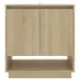 Aparador de madera contrachapada roble Sonoma 70x41x75 cm de vidaXL, Aparadores - Ref: Foro24-809542, Precio: 71,41 €, Descue...