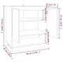 Aparador de madera contrachapada roble Sonoma 70x41x75 cm de vidaXL, Aparadores - Ref: Foro24-809542, Precio: 71,41 €, Descue...