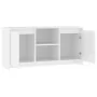 Weißer TV-Schrank aus Sperrholz, 102 x 37,5 x 52,5 cm von vidaXL, TV-Möbel - Ref: Foro24-809791, Preis: 97,54 €, Rabatt: %