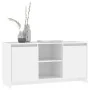 Weißer TV-Schrank aus Sperrholz, 102 x 37,5 x 52,5 cm von vidaXL, TV-Möbel - Ref: Foro24-809791, Preis: 97,54 €, Rabatt: %