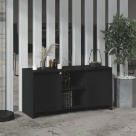 TV stand made of black plywood 102x37.5x52.5 cm by vidaXL, TV Furniture - Ref: Foro24-809792, Price: 77,19 €, Discount: %