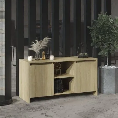 Sonoma oak plywood TV cabinet 102x37.5x52.5 cm by vidaXL, TV Furniture - Ref: Foro24-809794, Price: 66,19 €, Discount: %