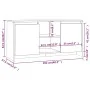 TV-Schrank aus Sonoma-Eichensperrholz, 102 x 37,5 x 52,5 cm von vidaXL, TV-Möbel - Ref: Foro24-809794, Preis: 66,19 €, Rabatt: %