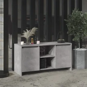 Mueble de TV madera contrachapada gris hormigón 102x37,5x52,5cm de vidaXL, Muebles TV - Ref: Foro24-809795, Precio: 66,19 €, ...