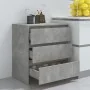 Gray concrete plywood sideboard 70x41x75 cm by vidaXL, Sideboards - Ref: Foro24-809750, Price: 79,71 €, Discount: %