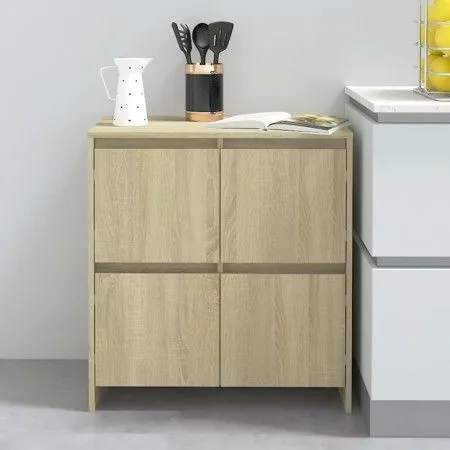 Sonoma Eichenfurnier Sideboard 70x41x75 cm von vidaXL, Sideboards - Ref: Foro24-809767, Preis: 87,02 €, Rabatt: %