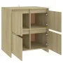 Aparador de madera contrachapada roble Sonoma 70x41x75 cm de vidaXL, Aparadores - Ref: Foro24-809767, Precio: 87,02 €, Descue...