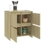 Aparador de madera contrachapada roble Sonoma 70x41x75 cm de vidaXL, Aparadores - Ref: Foro24-809767, Precio: 87,02 €, Descue...