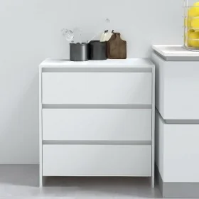 Aparador de madera contrachapada blanco 70x41x75 cm de vidaXL, Aparadores - Ref: Foro24-809746, Precio: 80,11 €, Descuento: %
