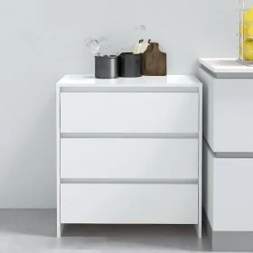 Bright white plywood sideboard 70x41x75 cm by vidaXL, Sideboards - Ref: Foro24-809752, Price: 84,74 €, Discount: %
