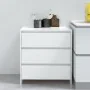 Weißer Hochglanz-Sperrholz-Sideboard 70x41x75 cm von vidaXL, Sideboards - Ref: Foro24-809752, Preis: 84,74 €, Rabatt: %