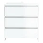 Weißer Hochglanz-Sperrholz-Sideboard 70x41x75 cm von vidaXL, Sideboards - Ref: Foro24-809752, Preis: 84,74 €, Rabatt: %