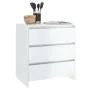 Weißer Hochglanz-Sperrholz-Sideboard 70x41x75 cm von vidaXL, Sideboards - Ref: Foro24-809752, Preis: 84,74 €, Rabatt: %