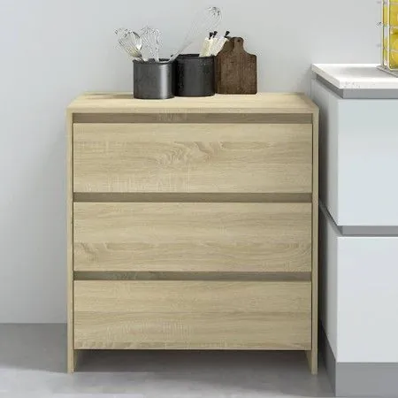 Sideboard aus Sonoma-Eichensperrholz, 70 x 41 x 75 cm von vidaXL, Sideboards - Ref: Foro24-809749, Preis: 83,91 €, Rabatt: %