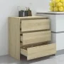 Sideboard aus Sonoma-Eichensperrholz, 70 x 41 x 75 cm von vidaXL, Sideboards - Ref: Foro24-809749, Preis: 83,91 €, Rabatt: %