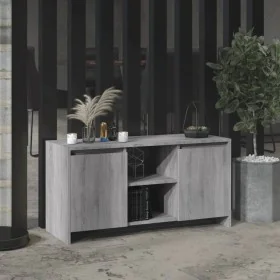 TV stand made of Sonoma gray engineered wood 102x37.5x52.5 cm by vidaXL, TV Furniture - Ref: Foro24-813021, Price: 74,12 €, D...