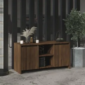 Oak brown engineered wood TV cabinet 102x37.5x52.5cm by vidaXL, TV Furniture - Ref: Foro24-813022, Price: 70,48 €, Discount: %
