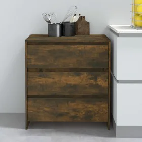 Sideboard aus geräuchertem Eichensperrholz, 70 x 41 x 75 cm von vidaXL, Sideboards - Ref: Foro24-813005, Preis: 85,12 €, Raba...