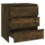 Sideboard aus geräuchertem Eichensperrholz, 70 x 41 x 75 cm von vidaXL, Sideboards - Ref: Foro24-813005, Preis: 85,12 €, Raba...
